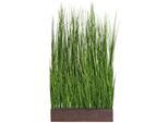 Kunstgras CREATIV GREEN "Gras Raumteiler", grün, B:61cm H:125cm T:10cm, Kunststoff, Kunstpflanzen, Kunstgras
