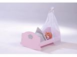 Puppenwiege ROBA "Prinzessin Sophie", rosa, Puppenmöbel, KinderB:40cm H:58cm T:52cm, MDF, Massivholz, Puppenwiege, B:40cm H:58cm T:52cm