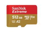 SANDISK Speicherkarte "microSDXC Extreme", rot (gold, rot), 512 GB, Speicherkarten, Speicherkarte
