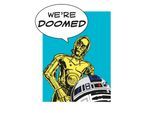 Bild KOMAR "Star Wars Classic Comic Quote Droids", bunt (farbe bild(er): bunt), B:40cm H:50cm, Holz, Papier, Bilder, Bild, Wandbild zur Dekoration im Kinderzimmer - ohne Rahmen