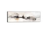 Wandbild REINDERS "Abstrakter Horizont", beige (farbe bild(er): beige), B:156cm H:52cm T:3cm, Bilder, Wandbild, Wohnzimmer - Beige - MDF - Abstrakt - 156x52 cm