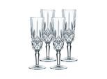 Champagnerglas NACHTMANN "Champagnergläser Noblesse 155 ml 4er Set transparent", bunt (transparent), 4 tlg., Glas, Trinkgefäße, Champagnerglas
