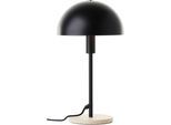 Tischleuchte "Linnea Pilz Lampe - Travertin Steinfuß", schwarz (schwarz, schwarz, travertin, stein beige), Ø 20,5cm H: 35,5cm, 1 Stk., LEGER HOME BY LENA GERCKE, Leuchten, Pilzleuchte, Tischlampe, Höhe 35,5 cm, Naturstein, Pilzlampe, Tischleuchte