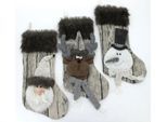 Dekohänger WECKBRODT "Nikolausstiefel", beige (rosé), Polyester, Dekohänger, Dekohänger, Nikolausstiefel, Geschenkstrumpf