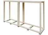 Kaminholzregal KIEHN-HOLZ, beige (natur), B:194cm H:110cm T:43cm, Holzwerkstoff, Kaminholzlager, Kaminholzregal, aus nordischer Fichte