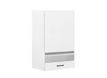 Glashängeschrank OPTIFIT "Elga", weiß (weiß, weiß), B:60cm H:89,6cm T:34,9cm, Holzwerkstoff, Schränke, Glashängeschrank, mit Soft-Close-Funktion und Metallgriff, Breite 60 cm