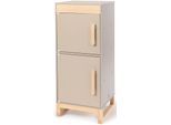 Kinder-Kühlschrank MUSTERKIND "Ficus, warmgrau/natur", grau (warmgrau, natur), Spielzeug-Haushaltsgeräte, KinderB:34cm H:83cm T:32cm, Holz, Kinder-Kühlschrank, B:34cm H:83cm T:32cm