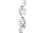 Wandkerzenhalter HOME AFFAIRE "Hana, schwarz", schwarz, B:16cm H:74cm T:10cm, Metall, Kerzenhalter, Wandkerzenhalter, Landhaus, Metall, schwarz