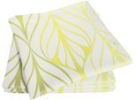 Stoffserviette ADAM "Wave", bunt (natur, hellgrün, gelb), B:30cm L:30cm, Obermaterial: 73% Leinen, 27% Baumwolle, Servietten, Stoffserviette, aus Bio-Baumwolle,Made in Germany