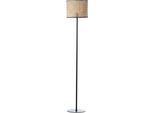 BRILLIANT Stehlampe "WILEY", beige, 1, Ø 30cm H: 154cm, 1 Stk., Leuchten, 154 cm Höhe, Ø 30 cm, 1 x E27, Metall/Rattan, holz hell/schwarz, Stehlampe