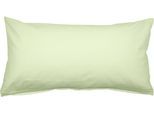 Kissenbezug JANINE "PIANO 0125 31 80x80", grün (lind), B:80cm L:40cm, Mako-Soft-Seersucker, Seersucker, Kissenbezüge, Kissenbezug, mit Reißverschluss