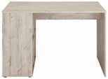Schreibtisch FMD "Gent", braun (sandeichefarben), B:117cm H:75cm T:73cm, Tische, Schreibtisch, mit 4 seitlichen Fächern