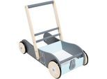 Lauflernwagen ROBA "miffy", grau, Lauflernhilfen, KinderB:29cm H:45cm T:56cm, Holz, Lauflernwagen, mit Bremse, B:29cm H:45cm T:56cm