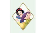 Bild KOMAR "Snow White & Dopey", bunt (farbe bild(er): bunt), B:30cm H:40cm, Holz, Papier, Bilder, Bild, Wandbild zur Dekoration im Kinderzimmer - ohne Rahmen