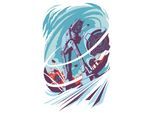Bild KOMAR "Star Wars Classic Vector Hoth", bunt (farbe bild(er): bunt), B:30cm H:40cm, Holz, Papier, Bilder, Bild, Wandbild zur Dekoration im Kinderzimmer - ohne Rahmen