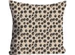Dekokissen QUEENCE "»Punkte«", bunt (bunt, bedruckt), B:40cm L:40cm, Polyester, Dekokissen_Sitzkissen_Kissenhüllen, Dekokissen, Kissenhülle ohne Füllung, 1 Stück