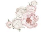Wandtattoo QUEENCE "Leah", rosa, B:90cm H:90cm, Folie, Wandtattoos, Wandtattoo, Wandbild, Sticker, rosa, Blume, Blüte, selbstklebend, Pastellfarben