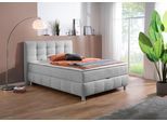 Boxbett HOME AFFAIRE "Marvao inkl. Bettkasten und Topper", grau (hellgrau), B:154cm L:210cm, Komplettbetten, Boxbett, Boxbett mit Bettkasten, inkl. Topper