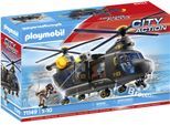 Konstruktions-Spielset PLAYMOBIL "SWAT-Rettungshelikopter (71149), My Action Heroes", bunt, Spielbausteine, Kinder, Kunststoff, Konstruktions-Spielset, Made in Europe; mit Licht und Sound