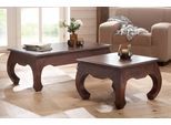 Couchtisch OTTO HOME "Kumar", braun, B:60cm H:40cm T:60cm, Tische, Couchtisch, mit geschwungenen Beinen, in 2 Breiten