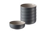 Schale RITZENHOFF & BREKER "Müslischalen Jasper ø 14.0 cm 6er Set", grau, L:14cm, Schüsseln, Schale