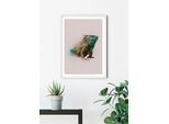 Bild KOMAR "Animals Paradise Iguana", bunt (farbe bild(er): bunt), B:30cm H:40cm, Holz, Papier, Bilder, Bild, Wandbild zur Dekoration - ohne Rahmen
