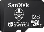 SANDISK Speicherkarte "microSDXC Extreme 128GB Fortnite Edition, Skull Trooper", schwarz (schwarz, weiß), 128 GB, Speicherkarten, Speicherkarte