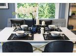 Platzset ADAM "Scribble" Gr. 1, bunt (schwarz, natur), B:40cm L:40cm, Obermaterial: 73% Leinen, 27% Baumwolle, Platzsets, Platzset, GOTS organic,zertifiziert durch CERES 0242,Made in Germany