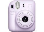 FUJIFILM Sofortbildkamera "Instax Mini 12", lila (fliederlila), B:10,4cm H:12,2cm T:6,66cm, Fotokameras, Sofortbildkamera