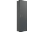 Kleiderschrank WIMEX "Multiraumkonzept idealer Schrank für dein Zuhause", grau (grafit), B:50cm H:185cm T:40cm, Holzwerkstoff, Schränke, Kleiderschrank, Schranksystem