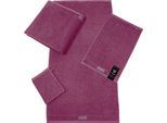 Gästehandtuch ROSS "Smart", lila (beere), B:30cm L:50cm, Frottier, Obermaterial: 100% Baumwolle, Handtücher, Gästehandtuch, Uni-Rippe mit Velourslabel