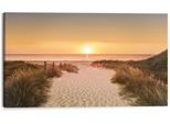 Kunstdruck REINDERS "Sonnenuntergang", orange (farbe bild(er): orange), B:118cm H:70cm T:2cm, MDF, Bilder, Kunstdruck