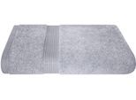 Duschtuch DYCKHOFF "Siena", silber, B:70cm L:140cm, Frottier, Obermaterial: 100% Baumwolle, Handtücher, Duschtuch, mit Bordüre