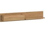Wandregal HOME AFFAIRE "EVRID, Breite 110cm, inkl. 1 Ablageboden & 1 offenem Fach", braun (artisan oak nb), B:110cm H:19cm T:16cm, Holzwerkstoff, Regale, Wandregal, Wandboard, Ablageboard, Regal, Regalboard, Wandpaneel