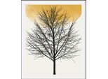Bild QUEENCE "Bloom", schwarz (farbe rahmen: schwarz, farbe bild(er): schwarz), B:30cm H:40cm, Acrylglas, Holz, Papier, Bilder, Bild, gerahmt
