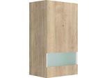 Glashängeschrank OPTIFIT "Roth", braun (wildeichefarben, wildeichefarben), B:50cm H:89,6cm T:34,6cm, Schränke, Glashängeschrank, Breite 50 cm, 89,6 cm hoch