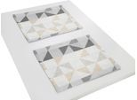 Platzset WIRTH "BERLARE" Gr. 1, grau (hellgrau), B:40cm L:35cm, Obermaterial: 85% Polyester, 15% Baumwolle, Platzsets, Platzset