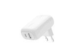 BELKIN Smartphone-Ladegerät "BoostCharge Ladegerät mit zwei Anschlüssen (42 W)", weiß, B:10,1cm H:4,56cm T:10,1cm, Ladegeräte, geeignet für Apple iPhone/iPad, Samsung Galaxy, Google Pixel, Smartphone-Ladegerät