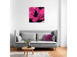Leinwandbild KOMAR "Pink Fusion - Größe 60 x 60 cm", pink (farbe bild(er): pink, schwarz), B:60cm, Holz, Papier, Bilder, Leinwandbild, Keilrahmenbild mi Echtholzrahmen