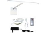 PAULMANN LED Bilderleuchte "Xana", grau (aluminiumfarben), 1, H: 8,5cm, 1 Stk., Leuchten, dimmbar, LED Bilderleuchte