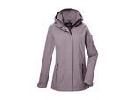 Funktionsjacke "GS 53 WMN JCKT", Damen, Gr. 36, lila (lavendel), Obermaterial: 100% Polyester;Futter: 100% Polyester, G.I.G.A. DX BY KILLTEC, Jacken Funktionsjacke, Wasser- und winddichte Damenjacke mit abnehmbarer Kapuze, atmungsaktiv