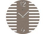 Wanduhr CHRISTOFFEL "Lowell", braun, H:3,5cm, Wanduhren, Wanduhr