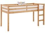 Hochbett OTTO HOME "Alpi", braun (beize, wax), B:103cm H:111cm L:208cm, Hochbetten, Hochbett, aus schönem massivem Kiefernholz, Außenmaßenbreite 103 cm