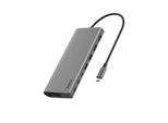 BELKIN Laptop-Dockingstation "Connect Universal USB-C-8-in-1-Core-Hub für zwei Bildschirme", schwarz (silber, schwarz), B:12,68mm H:21,5mm T:2,87mm, Dockingstationen, unterstützt 2 UHD Monitore, 4K/60 Hz und 4K/30 Hz, Laptop-Dockingstation