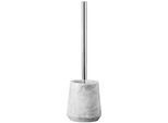 WC-Garnitur KLEINE WOLKE "Carrara", weiß, B:10,1cm H:39cm L:10,1cm, Marmor, Reinigungsbürsten, WC-Garnitur
