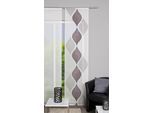 Schiebegardine HOME WOHNIDEEN "GENDRY" Gr. 1, grau, B:60cm H:245cm, Polyester, Gardinen, Schiebegardine, HxB: 245x60, Schiebevorhang Effektvoile Scherli