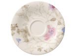 Untertasse VILLEROY & BOCH "Kaffee-/Teeuntertasse Mariefleur Gris Basic ø 16,7 cm bunt", bunt, L:16,7cm, Speiseteller, Untertasse