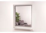 Insektenschutz-Fensterrahmen HECHT INTERNATIONAL "EASY", weiß (rahmen: weiß gewebe: anthrazit), B:130cm H:150cm, Insektenschutzgitter, Insektenschutz-Fensterrahmen, weiß/anthrazit, BxH: 130x150 cm