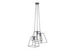 JUST LIGHT Pendelleuchte "PELETTON", grau (beton), 3, 1 Stk., Leuchten, ExklusiveE27, Pendelleuchte