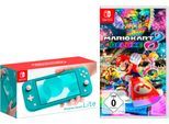 NINTENDO SWITCH Konsolen-Set "Switch Lite + Mario Kart 8 Deluxe", blau (türkis), B:20,8cm H:9,11cm T:1,39cm, Spielekonsolen, Konsolen-Set